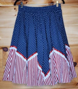 Square Dance voller Rock Blumen Spitze Taschen Prärie Square Up Made in USA Größe L - Bild 1 von 12