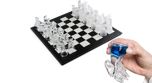 Juego de beber The Glass Knights Gentlemens (gris espacial) Nuevo en caja  - Imagen 1 de 3