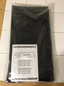 Wheel Chair Universal Vinyl Pad Upholstery BACK, Fits Most Standard Brands Black - Picture 1 of 3