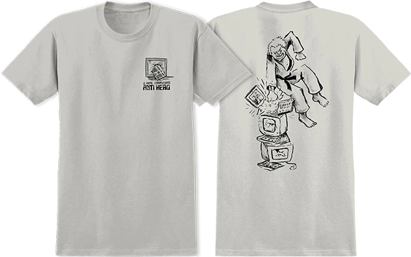 Camiseta Anti Hero Skateboards I Hate Computers Gris Hielo Foto 1 de 1