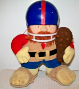 NFL NEW YORK GIANTS  VINTAGE 1983 HUDDLES PLUSH MASCOT FIGURE WITH HELMET - Picture 1 of 4
