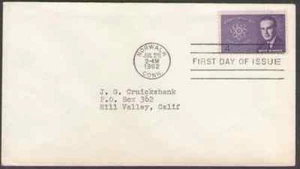 US. 1200. 4c. McMahon (1903-52) & Atomic Symbol. FDC. 1962  - Picture 1 of 1