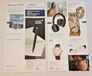 Lufthansa Business Class Flyer Inflight Shopping August 2018 LH405 JFK-FRA - Bild 1 von 1