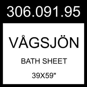 IKEA VAGSJON VÅGSJÖN Bath Sheet Orange-red  39x59" 306.091.95 - Picture 1 of 1