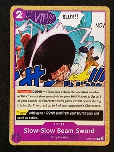One Piece OP07-076 Slow-Slow Beam Sword English - 500 Years In The Future - Picture 1 of 2