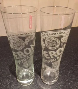  2 ORIGINAL OFFIZIELLE PERONI PINT GLÄSER   - Bild 1 von 3