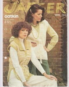 Jaeger 4596 Original Woman's Knitting Pattern Tops - Picture 1 of 1