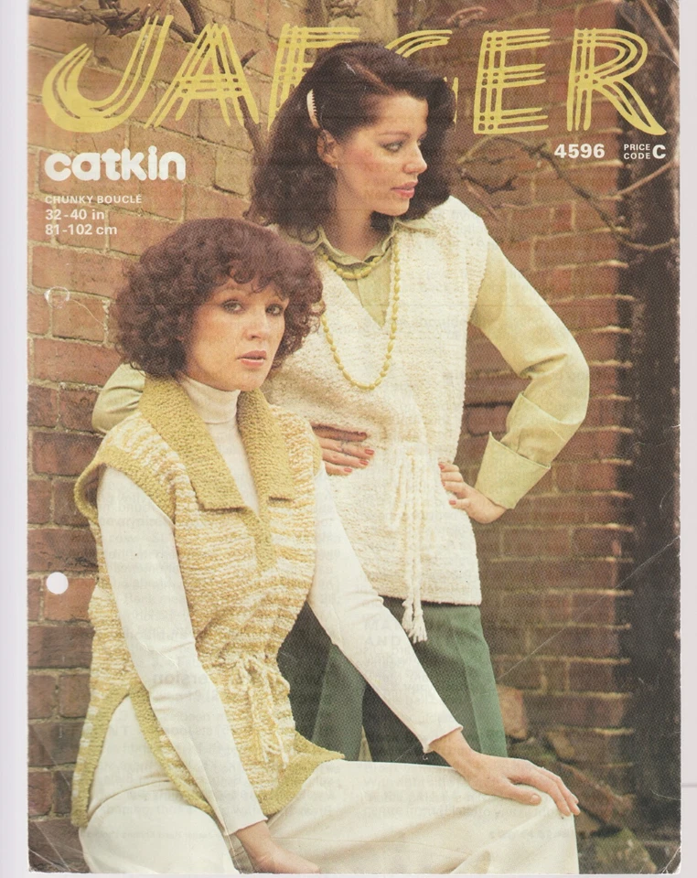 Jaeger 4596 Original Woman's Knitting Pattern Tops - Image 1 of 1