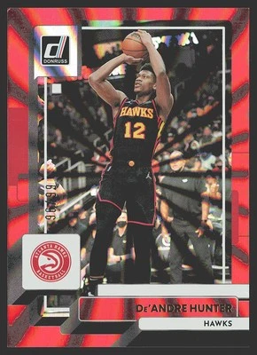2022-23 Donruss #64 De'Andre Hunter Holo Laser Red #/99 SN - Image 1 of 2