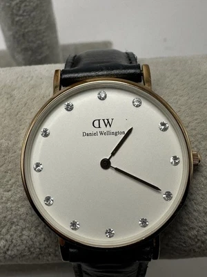 Daniel Wellington New Battery Ladies Watch 34MM 6.75" Leather Band M28 - Image 1 of 4