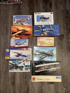 Aircraft Scale Plastic Model Kits - Lot of 10 - Vintage - Picture 1 of 5