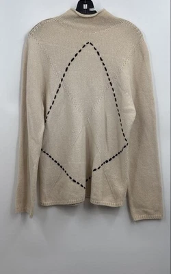 Suéter Pullover Manga Larga Tejido Marfil Para Mujer Max Mara Nuevo con Etiquetas Talla XL Foto 1 de 4