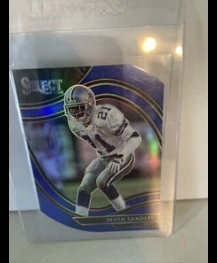 Deion Sanders 2020 Select #321 FIELD LEVEL BLUE DIE-CUT PRIZM SSP COWBOYS - Image 1 of 1