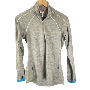 Icebreaker Sport 320 Women's Merino Wool 1/4 Zip Pullover Long Sleeve Gray S - Picture 1 of 7