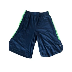 Champion Boys Youth 14-16 Navy Blue Green Athletic Basketball Shorts - Picture 1 of 5