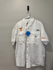 Columbia PFG Button Down Shirt Large Tennessee Volunteers Student Alumni NWT - Picture 1 of 4