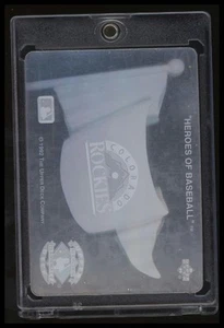 1992 Upper Deck #NNO Colorado Rockies Heroes of Baseball Banderín Hologramas - Imagen 1 de 2