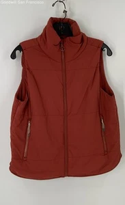 Vuori Orange Sleeveless Zipped Pockets Insulated Womens Vest Size Medium - Picture 1 of 3
