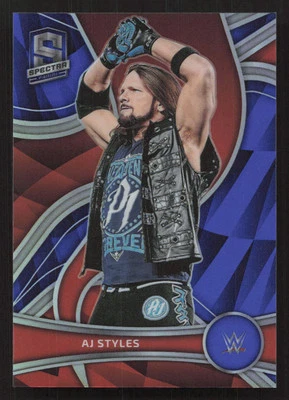 2022 Panini Chronicles WWE AJ Styles Blue #/99 #379 Card - Image 1 of 2