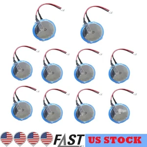10Pc 3V 550mAh CR2450HR Battery with 1.5mm Circular Hole Plug Disposable Battery - Picture 1 of 5