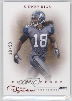 2011 Panini Prime Signatures Prime Proof Red /99 Sidney Rice #157 - Image 1 of 2