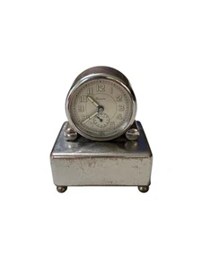 Vtg Renova Swiss Wind Up Musical Alarm Clock & Music Box (PARTS OR FIX) ? READ - Picture 1 of 3