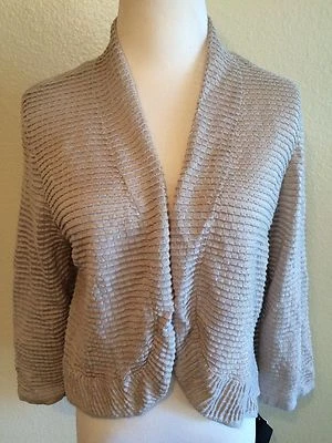 Женский текстурированный кардиган Alfani с открытой передней частью и камнем M - Изображение 1 из 4