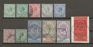 GIBRALTAR 1912/24 SG 76/85 USED - Picture 1 of 2