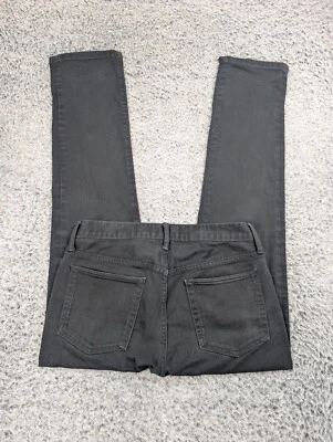 Gap Jeans Men 29x30 Black Distressed Slim Normcore Denim Straight Casual Stretch - Image 1 of 4