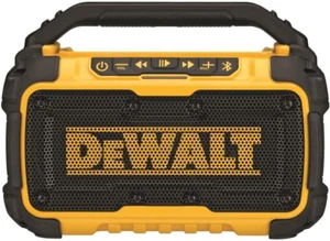 DEWALT 20V MAX Bluetooth Speaker, 100 Ft Range, Durable for Jobsites, Phone Hold - Picture 1 of 12