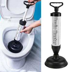 Powerful Plunger Toilet Unblocker Drain Buster Plumbing Sink Remover Sucker - Picture 1 of 10