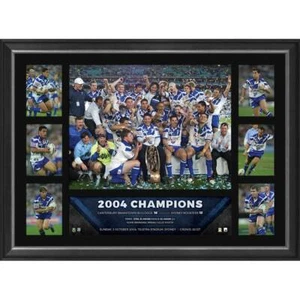 CANTERBURY BULLDOGS 2004 NRL PREMIERS TRIBUTE FRAME - Picture 1 of 1