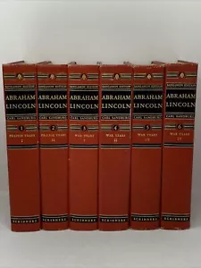 Abraham Lincoln von Carl Sandburg 6 Band Set Sangamon Edition 1948 HC Schriftgelehrte - Bild 1 von 12