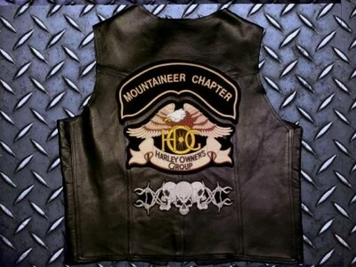 Chaleco de moto! H.O.G. Cuero de alpinista ¡Nuevo!  Foto 1 de 4