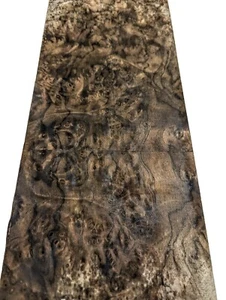 Chapa de madera de nogal burl 5,5" x 96" con respaldo de madera grado AAA 1/25" grosor - Imagen 1 de 8