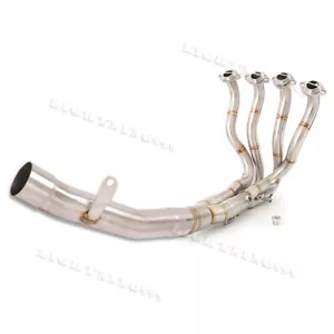 Tubo de escape de cabezal de enlace delantero para moto Kawasaki Ninja ZX6R 636 2009-2022 - Imagen 1 de 11