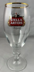 THE 2020 STELLA ARTOIS CHALICE Official 40cl Gold Rimmed Beer Glass Belgium - Picture 1 of 7
