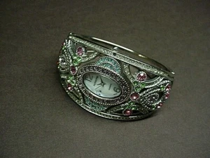 Persona Quartz Ladies Bejeweled Rhinestone Bracelet Watch 146 - Picture 1 of 6