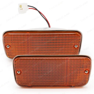 Parking Turn Signal Light Amber Bumper Lamp For Toyota Corolla KE70 1983-'84 Foto 1 de 4