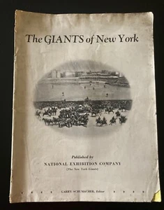 The Giants of New York - National Exhibition Company Baseball Program / Magazine - Picture 1 of 8