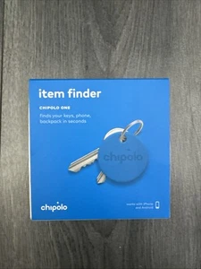 Chipolo One Item Finder in Blue - iPhone & Android Bluetooth Tracker Keys Bag - Picture 1 of 2