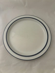 Dansk Bistro Christianshavn Blue Rim 8.75" Salad Luncheon Plate - Picture 1 of 3