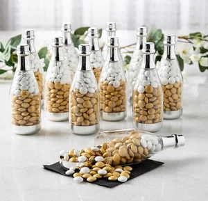 Champagne Bottle Shaped Containers 48-PC Fillable Party Decor Favors Accessories - Picture 1 of 4
