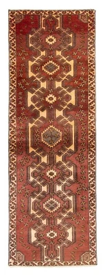 复古手工打结长条地毯 2 英尺 8 英寸 x 8 英尺 2 英寸传统东方羊毛地毯 — 第 1/4 张图片