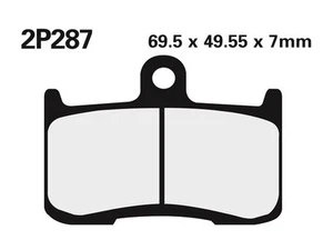 PASTILLAS FRENO NISSIN 2P-287ST DELANTERAS KAWASAKI Z 1000 (ZR1000A) - Imagen 1 de 1