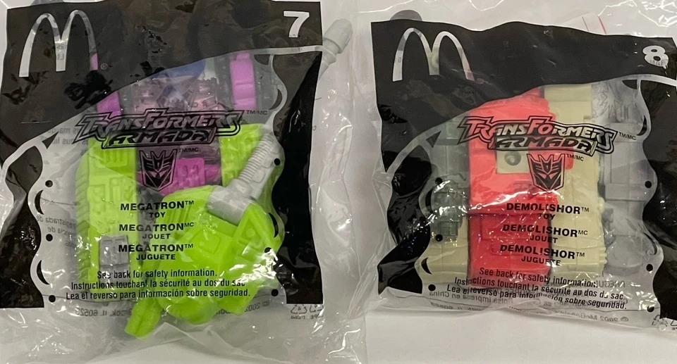 Figuras De Colección McDonalds Happy Meal Juguete Transformers Armada DEMOLISHOR & MEGATRON Foto 1 de 4