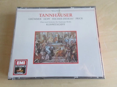 Wagner-Tannhäuser-Grümmer, Hopf,Dieskau, Wunderlich,Frick-Konwitschny-3er Emi CD - Bild 1 von 4