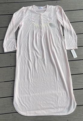 Nuevo Camisón Miss Elaine Cuddleknit Para Mujer Pequeño Rosa Floral Acogedor Manga Larga Foto 1 de 4