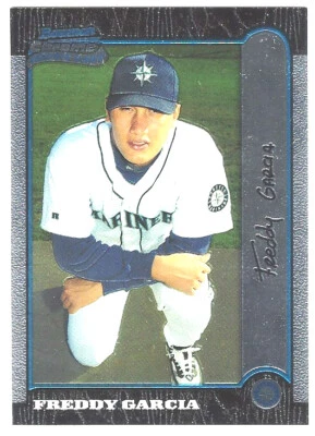 Freddy Garcia 1999 Bowman Chrome RC CARD# 404 - Image 1 of 4