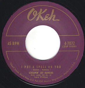 SCREAMIN' JAY HAWKINS I Put A Spell On You OKEH Re. 7 1956 Voodoo Beat R&B HEAR - Picture 1 of 4